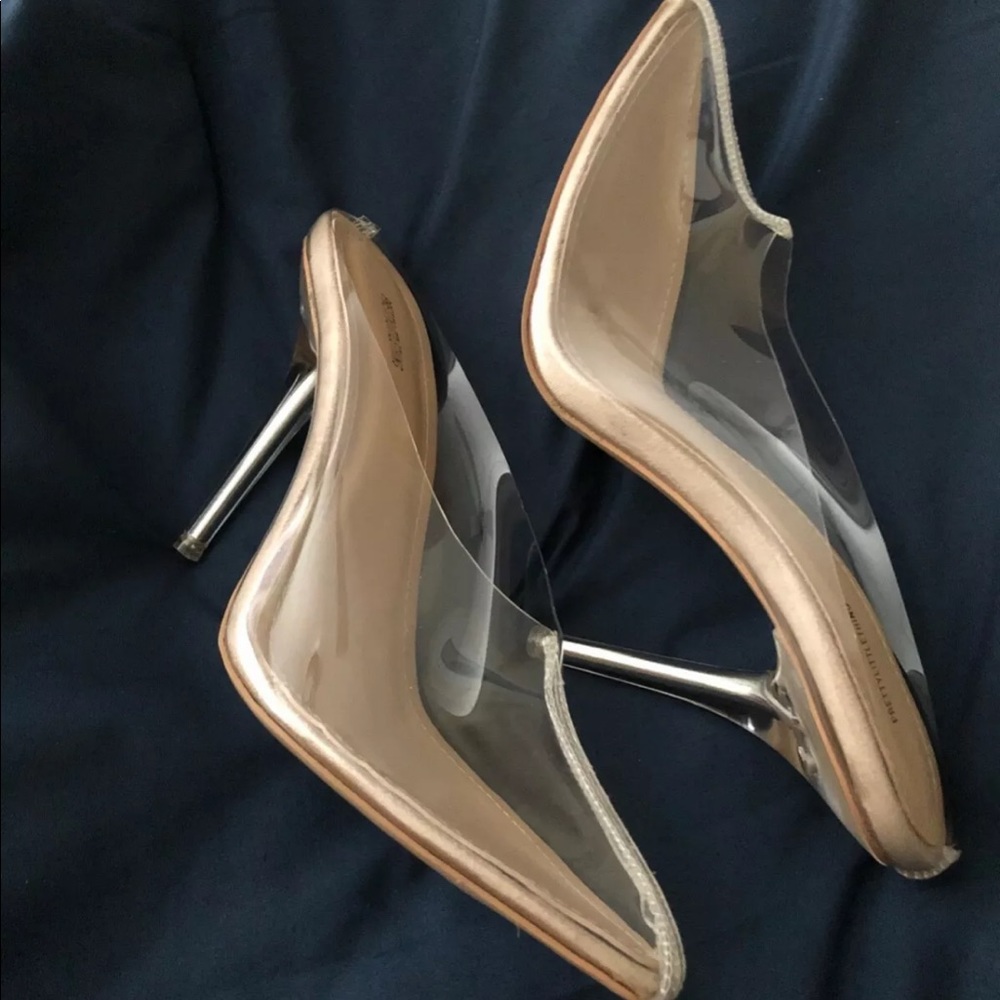 Transparent/Clear Mules size 9